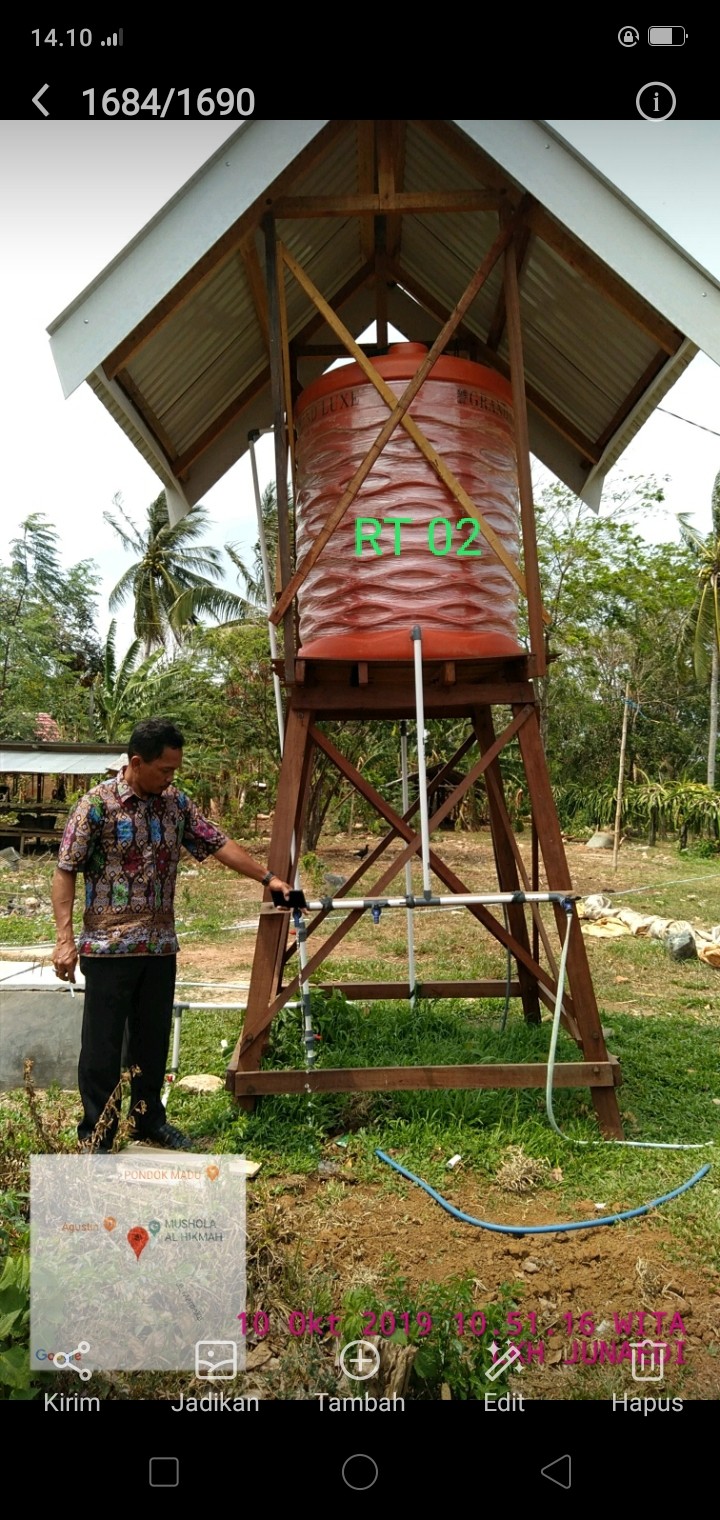 PENGADAAN SARANA AIR BERSIH.